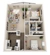 two bedroom apartment floor plan